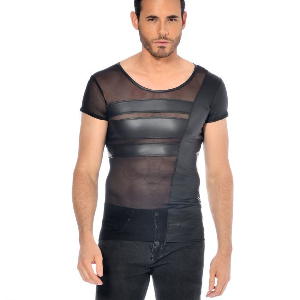 Wetlook T-Shirt BENJEN - Schwarz