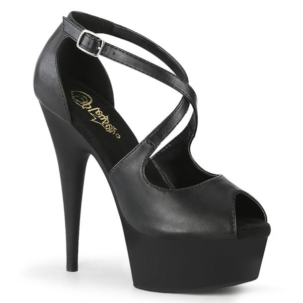 Plateau High Heels DELIGHT-621 - Schwarz