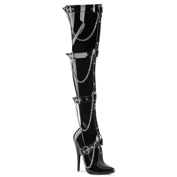 Dominastiefel DOMINA-3027 - Lack Schwarz