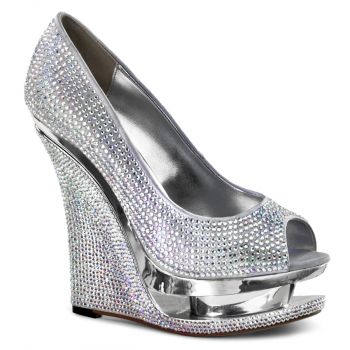Plateau Wedges RAZZLE-660RS : Silber*