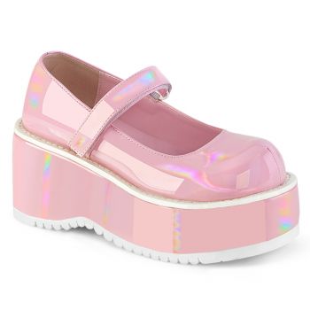 Plateau Mary Jane DOLLIE-01 - Lack Baby Pink