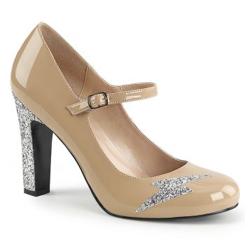 Mary Janes QUEEN-02 - Lack Creme