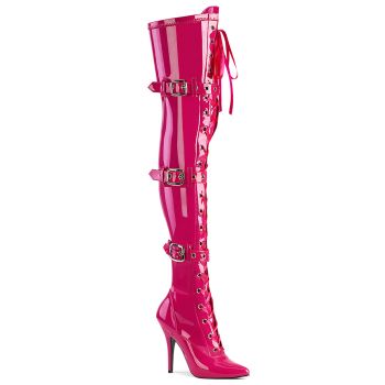 Overknee Stiefel SEDUCE-3028 - Lack Hot Pink