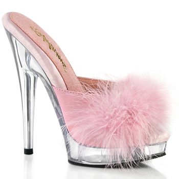 High Heels Pantolette SULTRY-601F - Baby Pink/Klar
