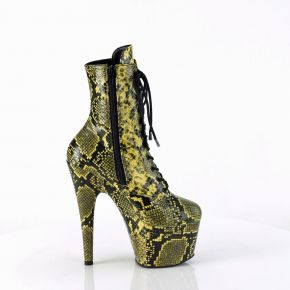 Snake Print Stiefelette  ADORE-1020SPWR - Gelb