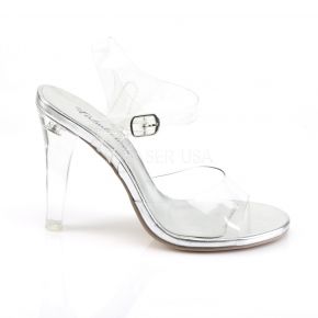 Sandalette CLEARLY-408 - Klar/Silber