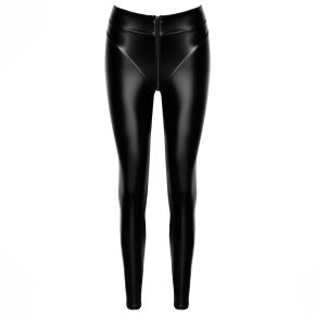 Powerwetlook Leggins mit Reißverschluss F332