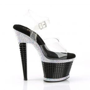 Plateau Heels SPECTATOR-708RS - Schwarz/Silber