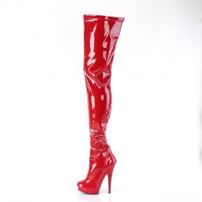 Overknee Stiefel SULTRY-4000 - Lack Rot