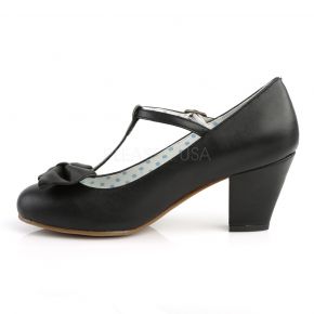 Retro T-Strap Pumps WIGGLE-50 - Schwarz